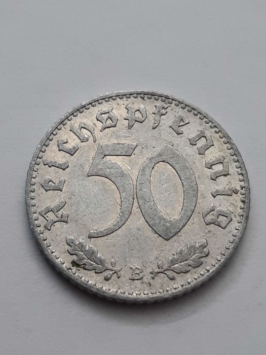 Niemcy III Rzesza 50 fenigów, pfennig 1941 rok mennica B
