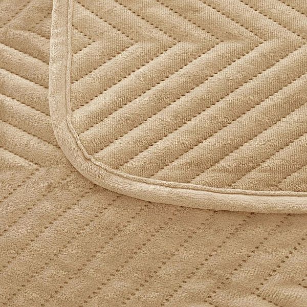 NARZUTA na łóżko kanapę 200x220 WELUROWA velvet pikowana kapa Caden BE