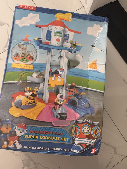 Nowa baza psi patrol pieski sky chase rider zabawka paw patrol