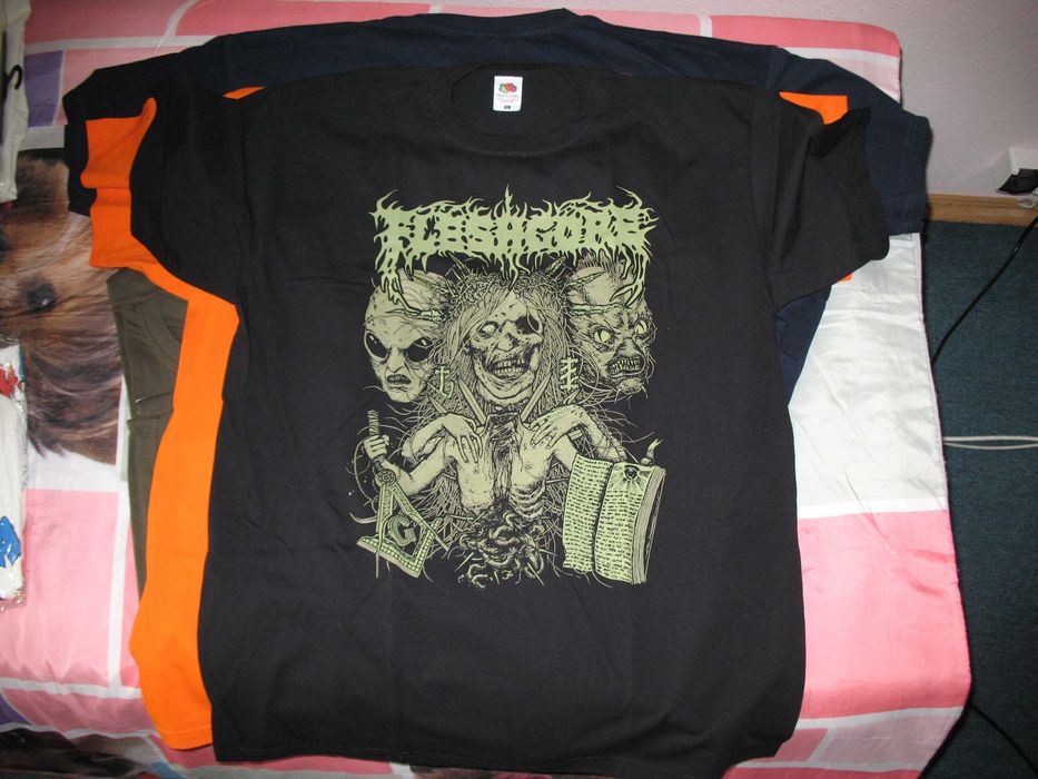 FLESHGORE футболка новая хлопок EUROPEAN tour 2018 украинский дезметал