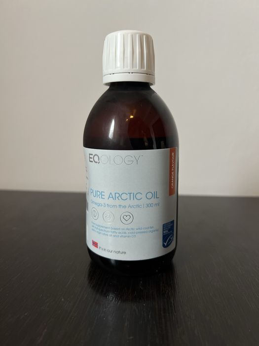 Olej omega-3 eqology pure arctic oil pomarańczowy z witaminą D3
