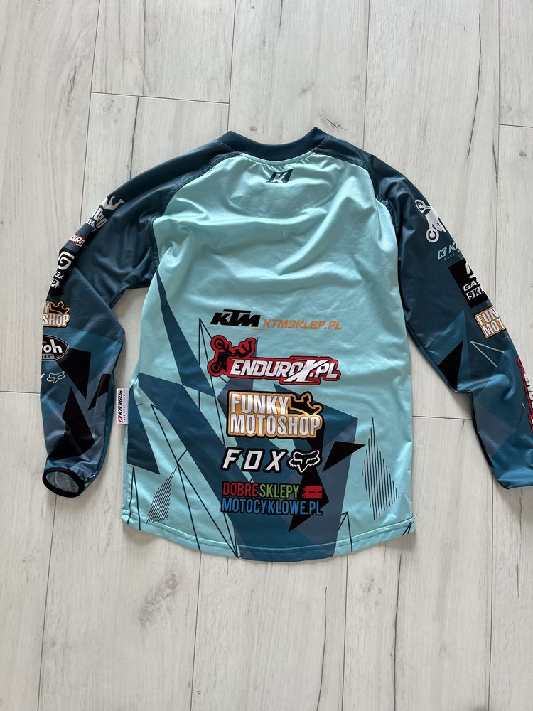 Dwie koszulki MX na moto Enduro Krzeszowice roz 134 stan idealny