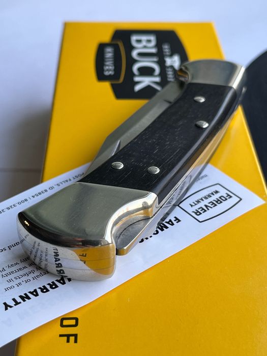 Buck 112 “Ranger” Nickel Silver (Made in USA) drop point/clip point