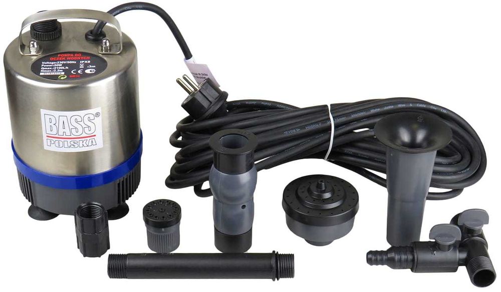 BASS POLSKA Pompa Do Oczka Wodnego Kaskady Fontanny 4 Dysze BP7962