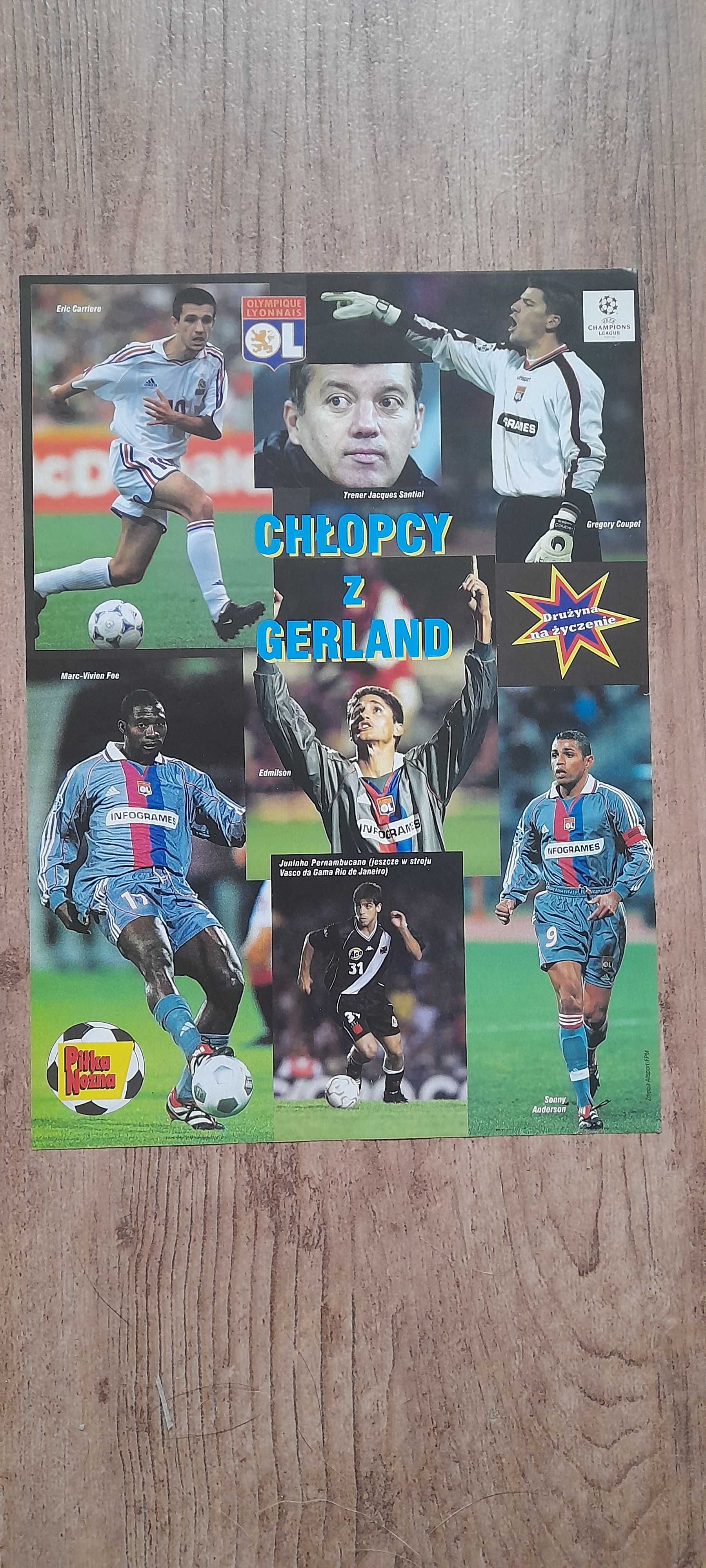 Olimpique Lyon - plakat z gazety "Piłka Nożna", 2001 rok