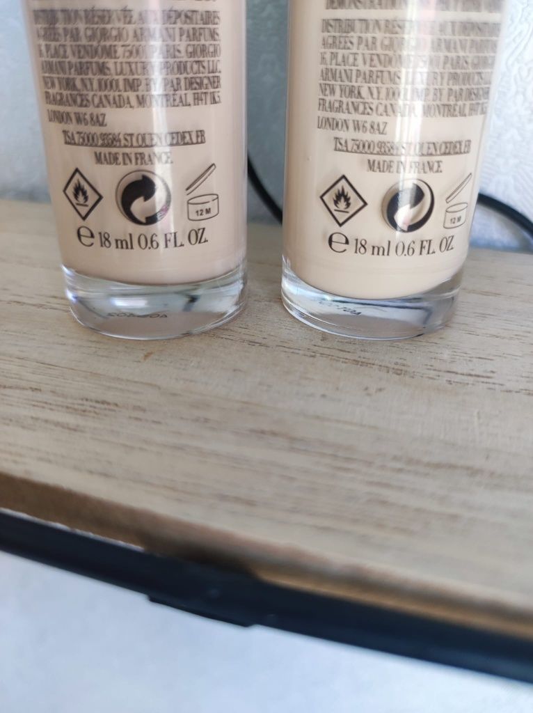 Podkład Giorgio Armani luminous silk foundation soyeux 2 i 3