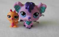 Zestaw Figurek Littlest Pet Shop: mama z dzieckiem,stan bardzo dobry