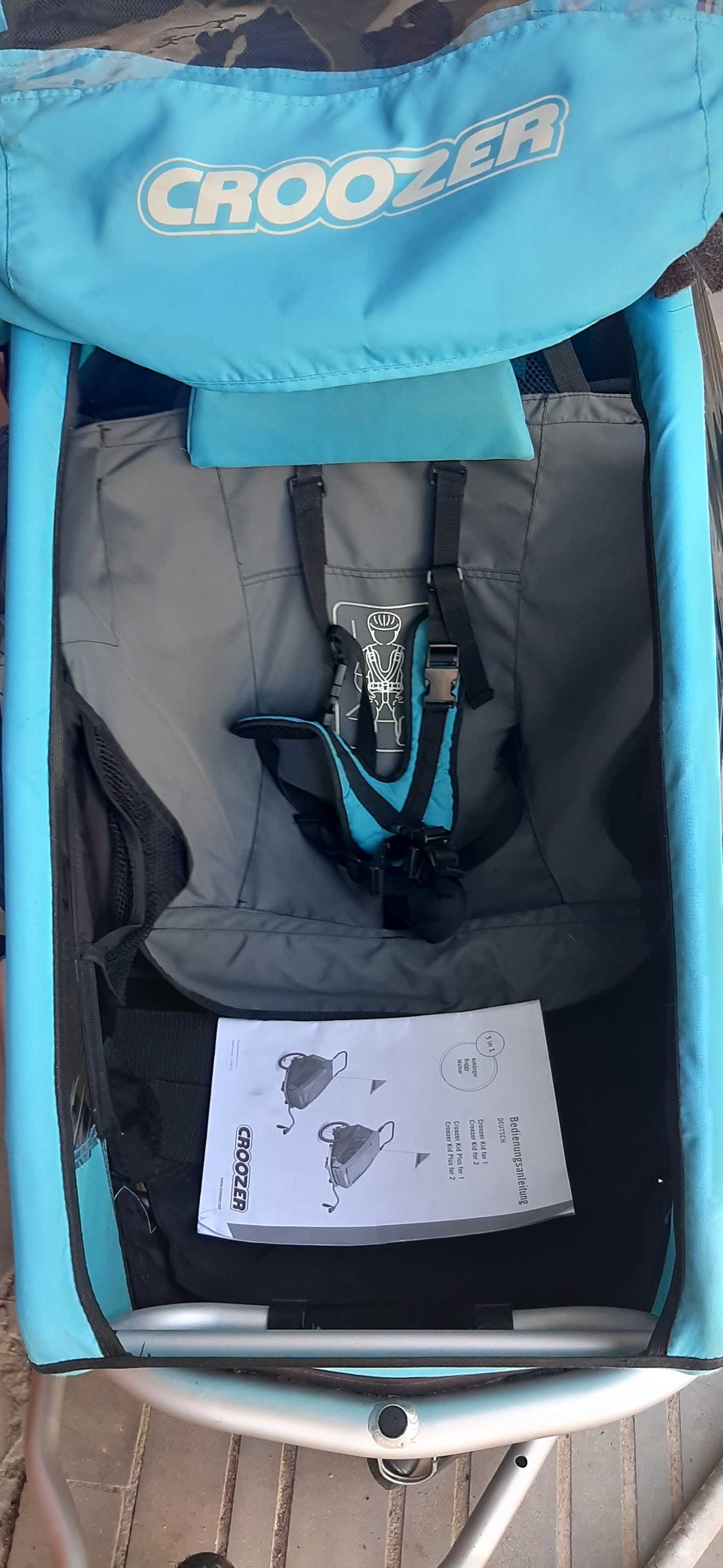Croozer kid 1 przyczepka rowerowa 3w1 jogger komplet bdb