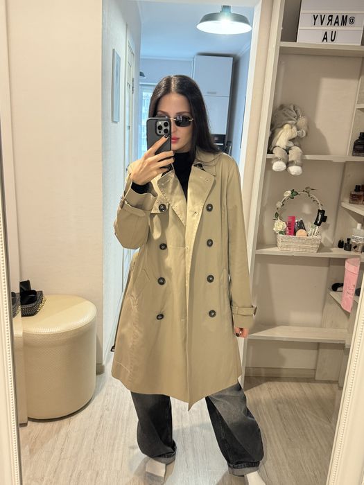 Бежевий італійський тренч Мах Mara, пальто,плащ,куртка