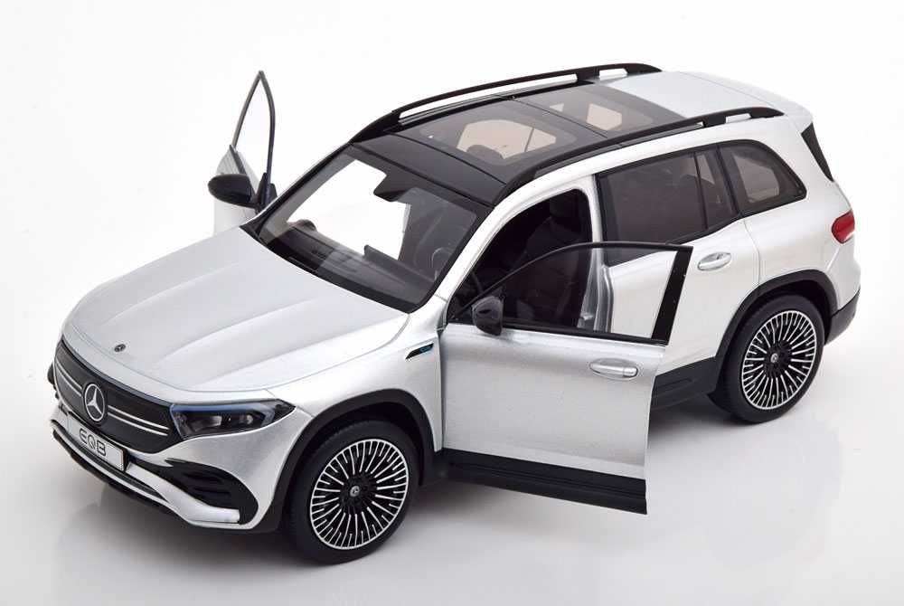 Model 1:18 NZG Mercedes-Benz EQB 2021 iridium silver