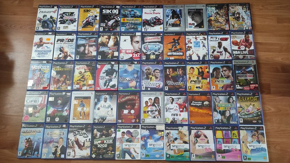 Jogos PlayStation 2, Xbox Og, GameCube e Guitar Hero