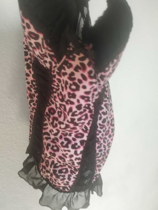 Corpete léopardo Rosa calzedonia S/M