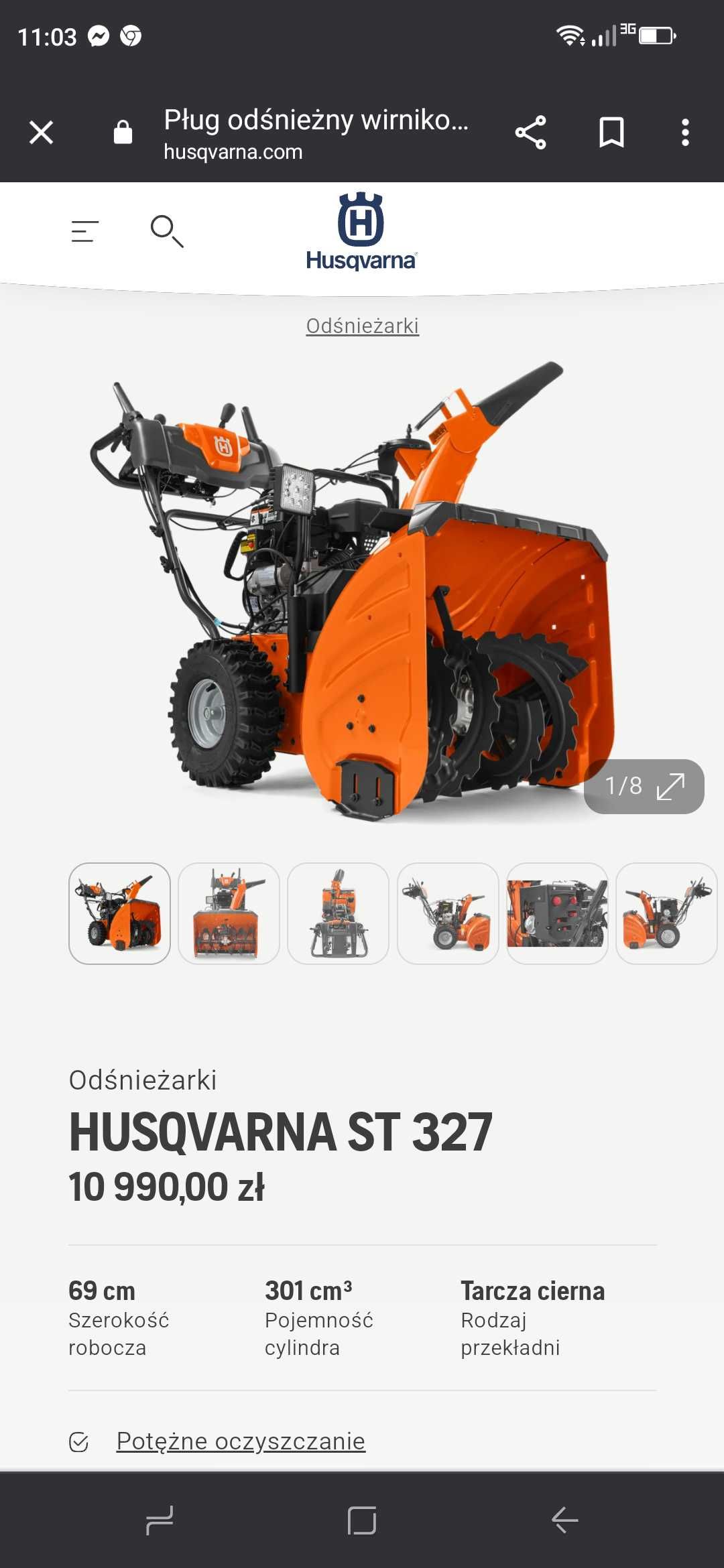 Odśnieżarka Husqvarna ST327P