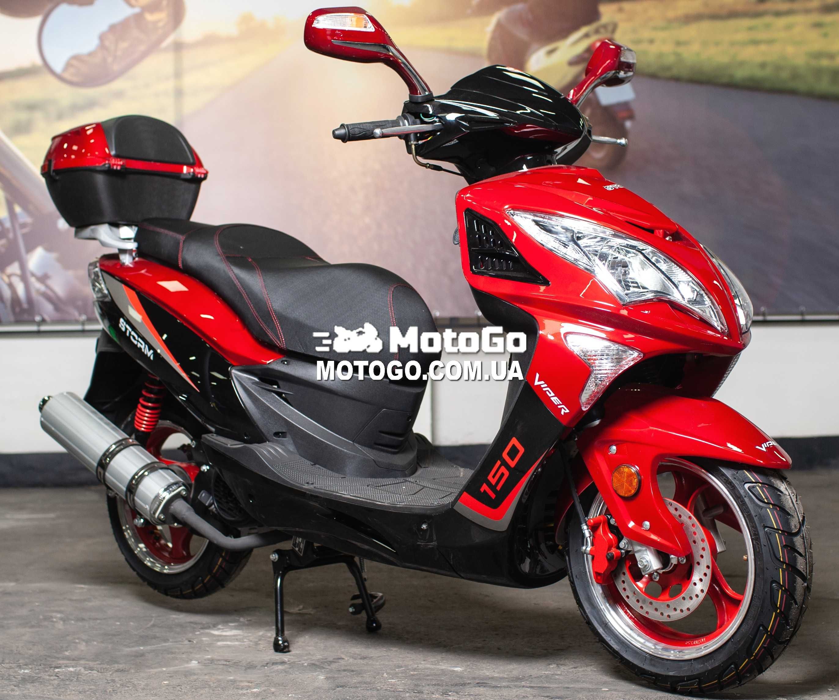 Новый Скутер Viper Storm 150 2024 Гарантия, КРЕДИТ Red - MotoGo !