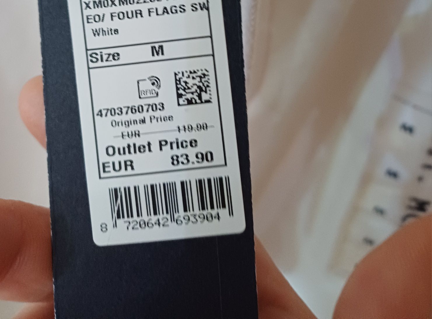 Spodnie dresowe białe Tommy Hilfiger r.M