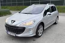 Peugeot 308 Stan idealny Bezwypadkowy Oryginalny lakier Skóry PANORAMA rej na 7osb
