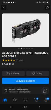 Gtx 1070ti ceberus OPIS