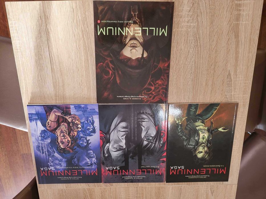 Komiksy Millenium Saga tomy 1 - 3 oraz Millenium tom 1
