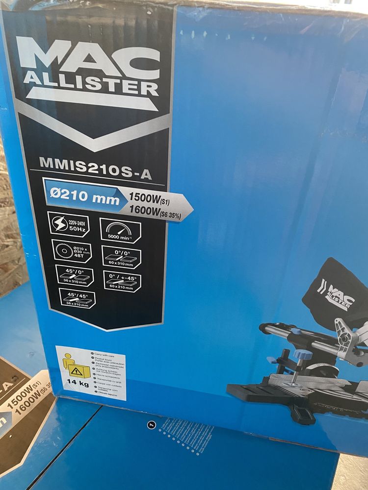 Пила торцювальна з протяжкою/Торцовка MacAllister 210mm 1500w