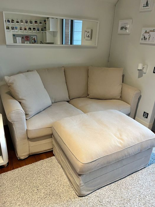 Ikea sofa 2-osobowa z opcją spania + podnóżek