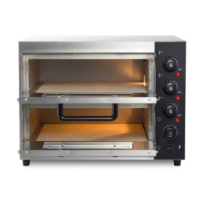 Forno para pizza compacto pro 2 x 40 cm 230 V 350°C