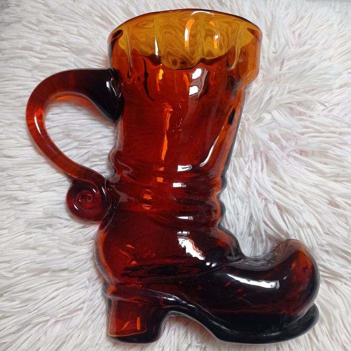 Wazon szklany butz PRL