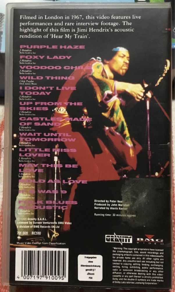 Jimi Hendrix Experience VHS