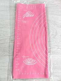 Силиконовый антипригарный коврик для выпечки 40x30 розовый