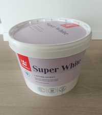 Tikkurila super white farba biała - prawie 10l