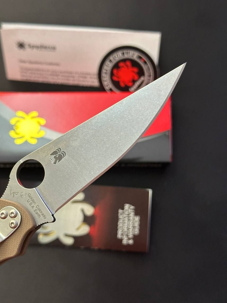 (Новинка) Spyderco Military 2 Sprint Run 15V BBB Brown G-10