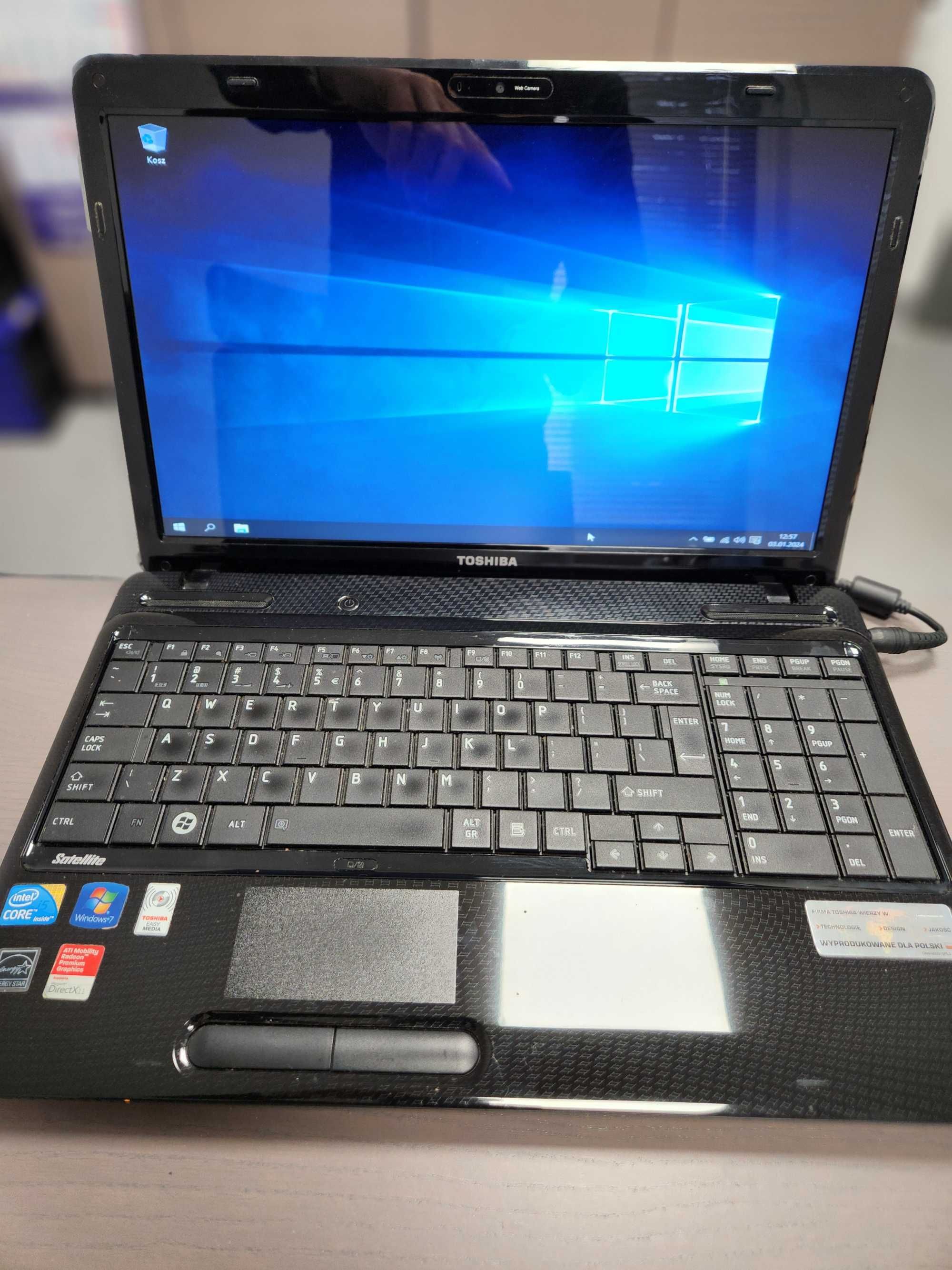 Laptop TOSHIBA Satellite L650-1NC (Intel Core i5, 4GB RAM, 160GB HDD)