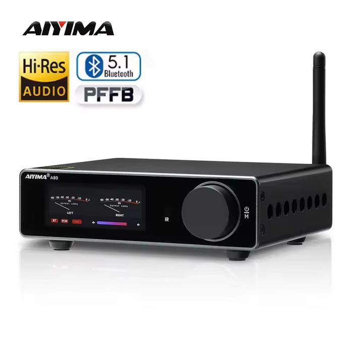 Aiyima A80 – Аудіофільський підсилювач-комбайн. Hi-Res, Bluetooth,