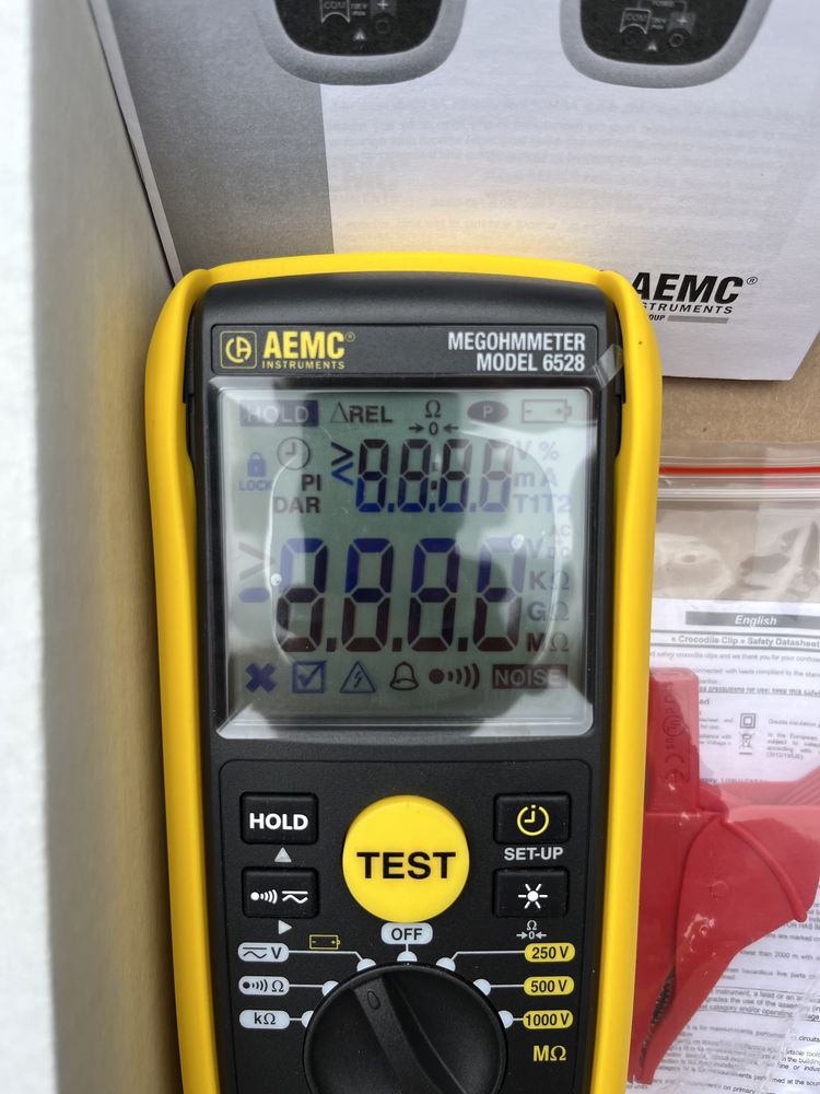 Мультиметр Chauvin Arnoux тестер изоляции AEMC 6528 меггер