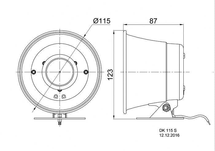 para głośników średniowysokotonowych Visaton DK115S tubowych