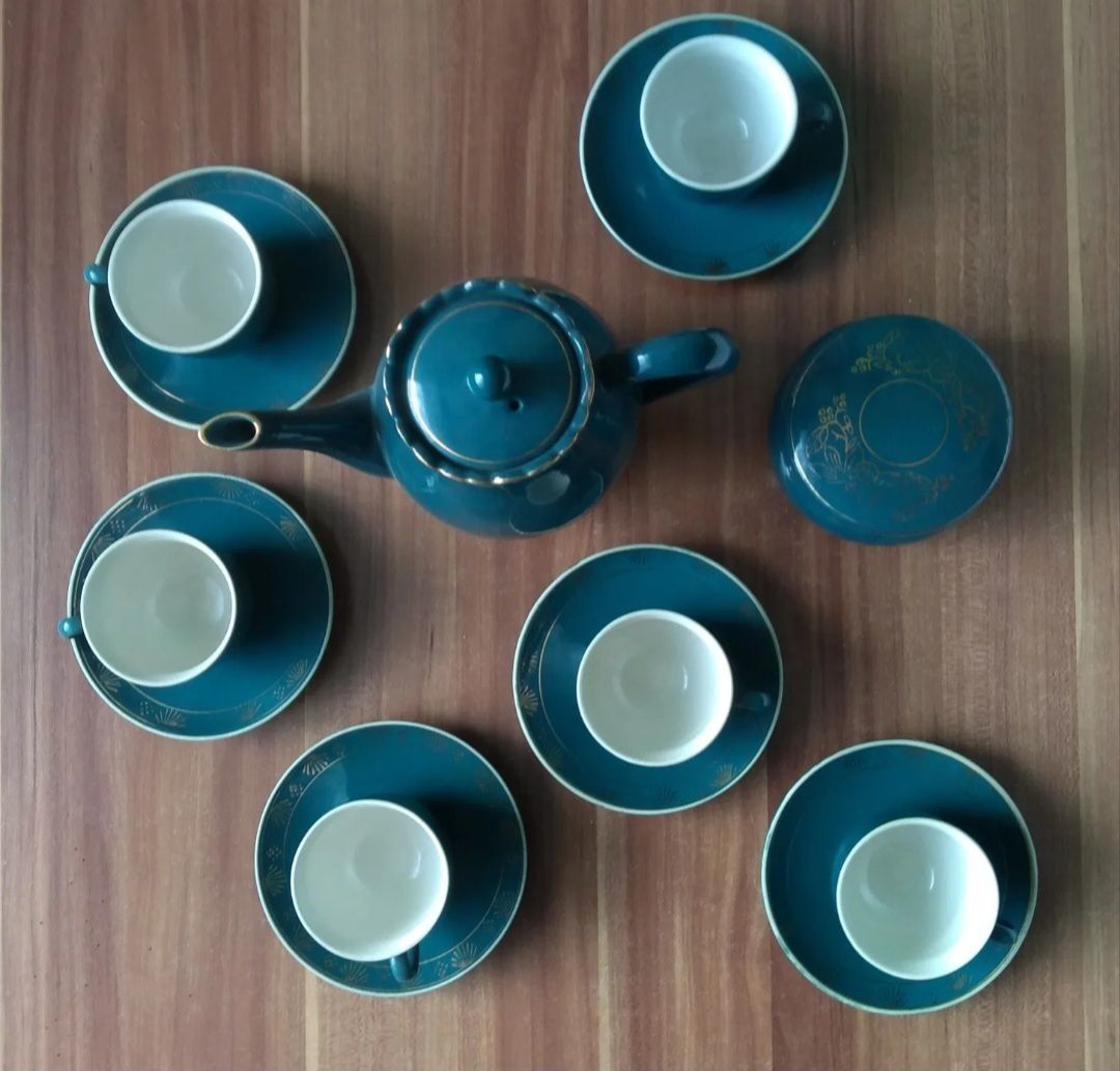 Новый фарфоровый кофейный сервиз (Корея)