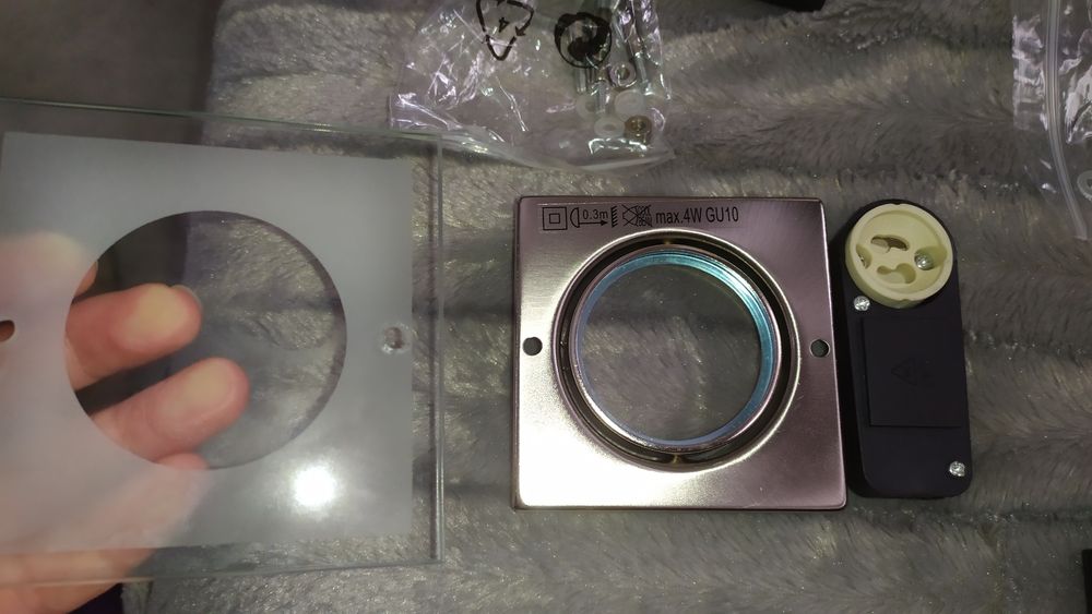 novo 5 caixas de 3 focos de luz led para teto falso - 15 no total