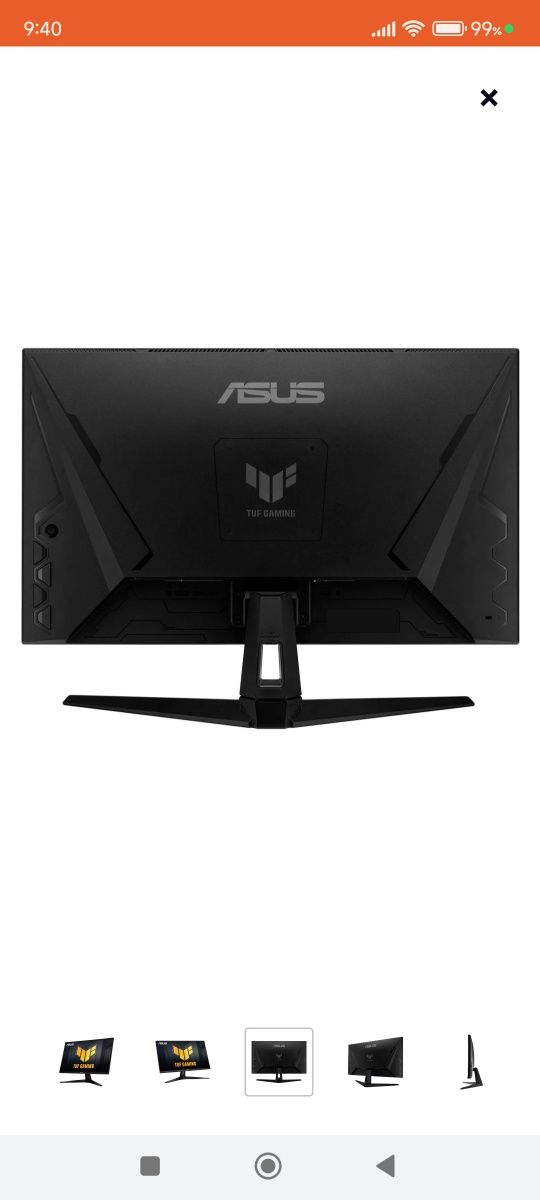 Монитор ASUS TUF Gaming VG27AQ3A  игровой монитор