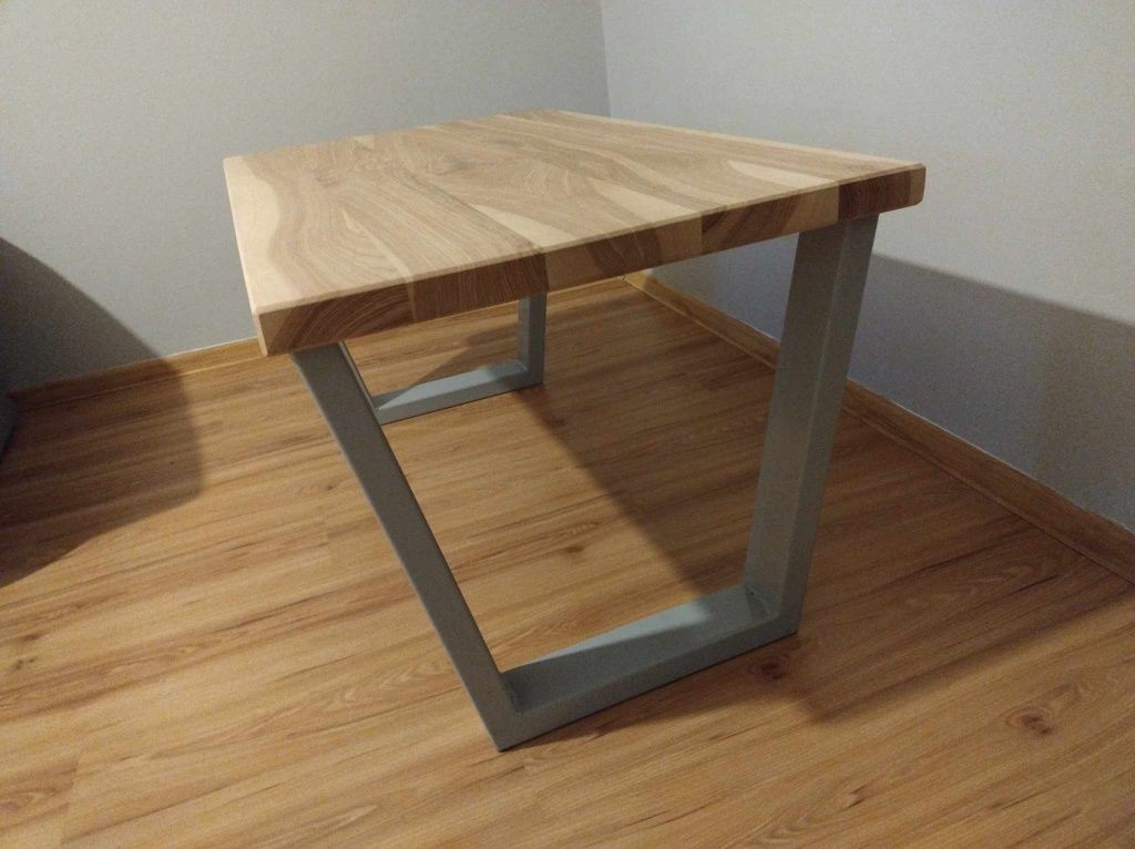Stolik biurko drewno metal