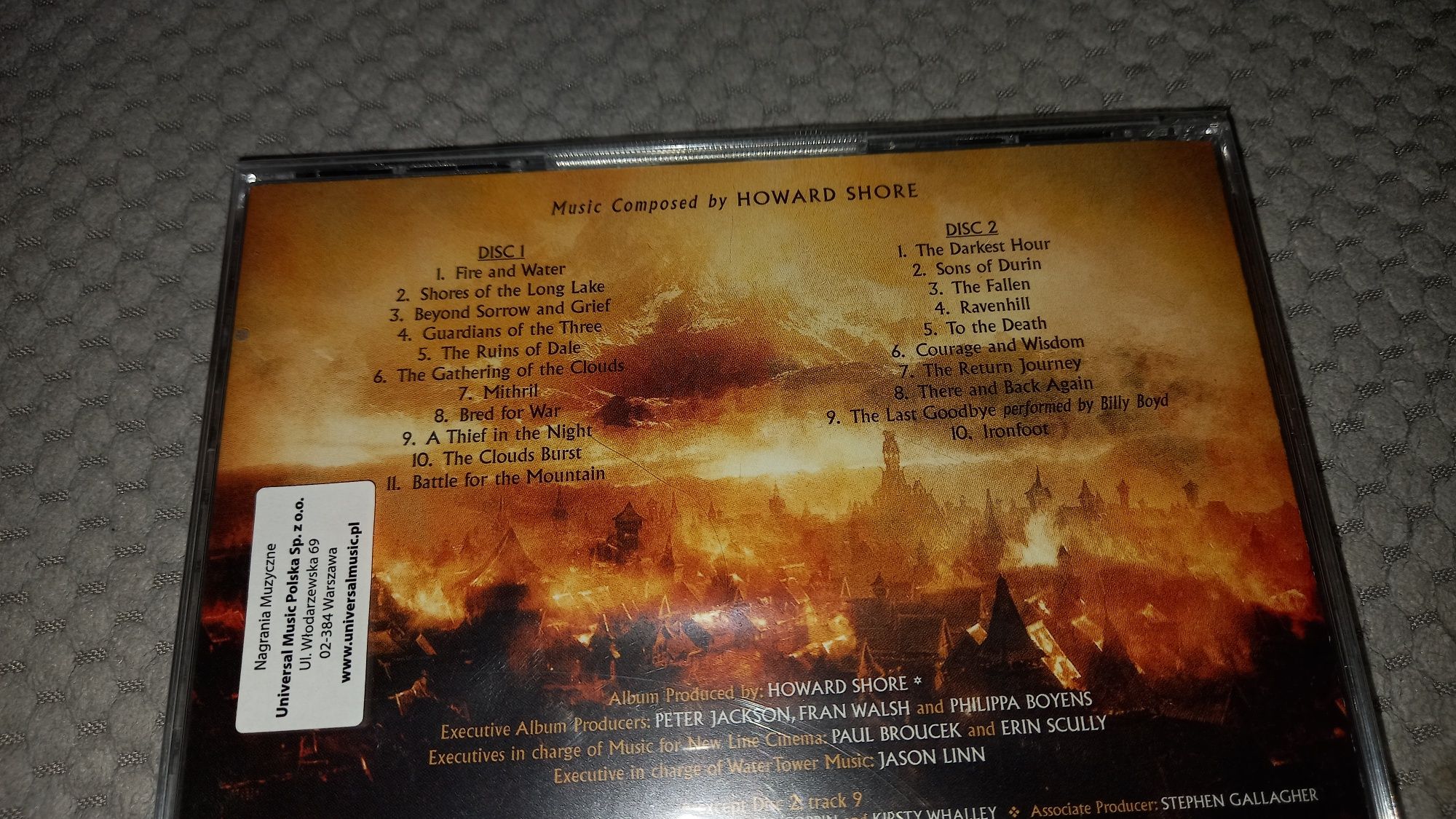 Hobbit The Battle Of The Five Armies cd nowa folia