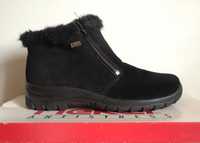 Новые женские ботинки Rieker Германия 37 размер, замша, черные