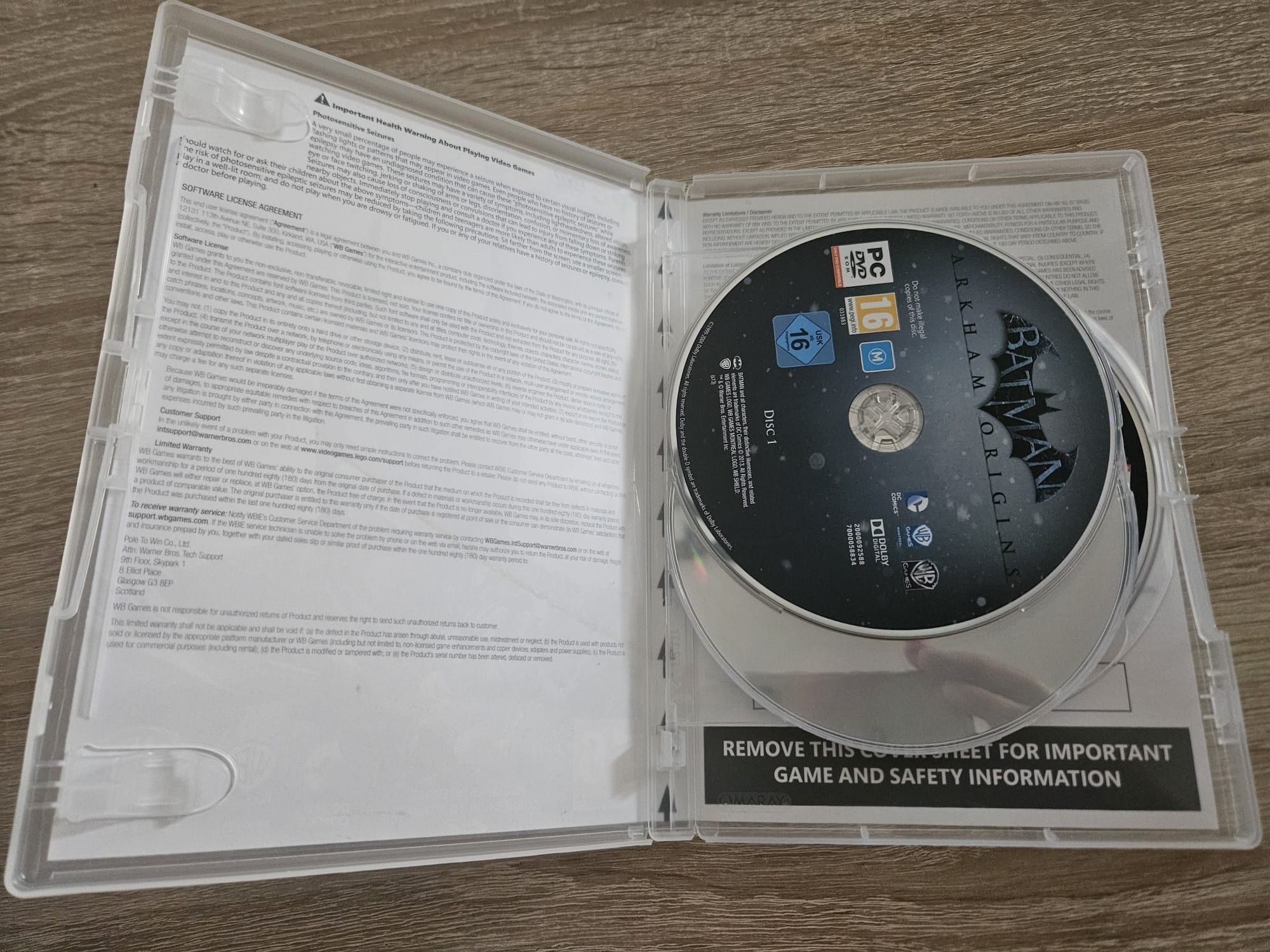 Batman Arkham Origins PC DVD angielska wersja EN