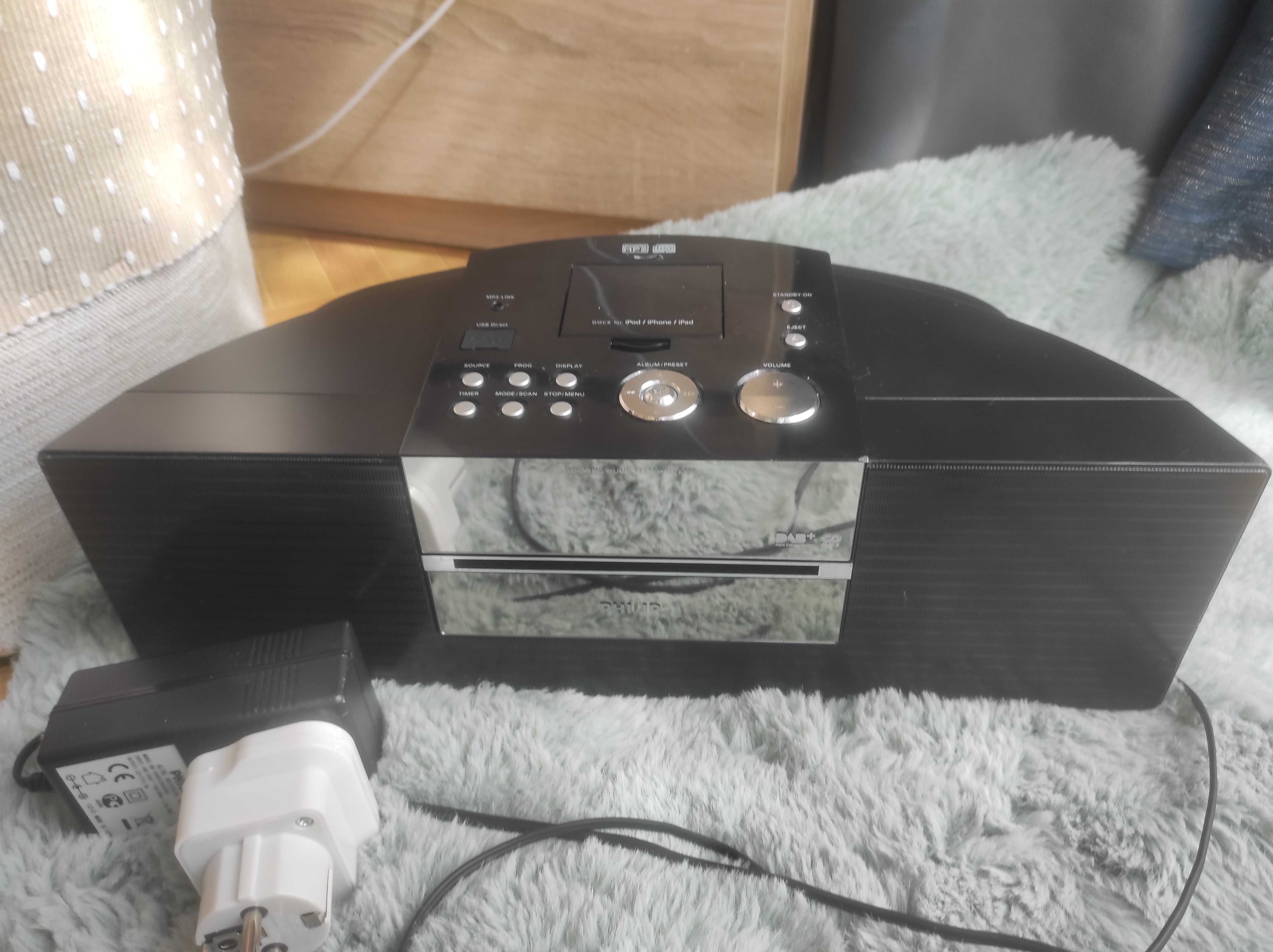 Mini wieża philips dcb352/10 Fm DAB+ CD USB AUX IPOD.