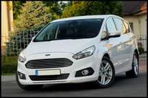 Ford S-Max 2.0 TDCI 180KM Titanium LED Navi Skóra Elektryka Pół skóry Alu Keyless