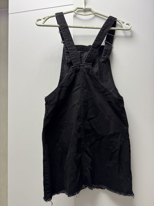 Чорний джинсовий сарафан