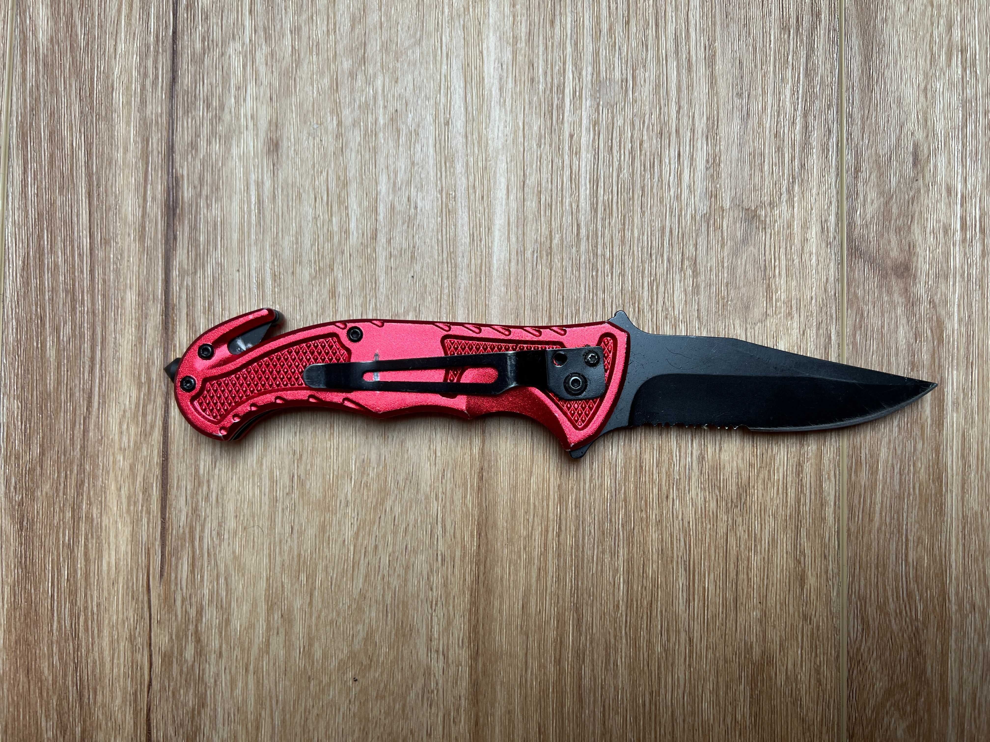 Nóż składany ratowniczy Mil-Tec Rescue Red