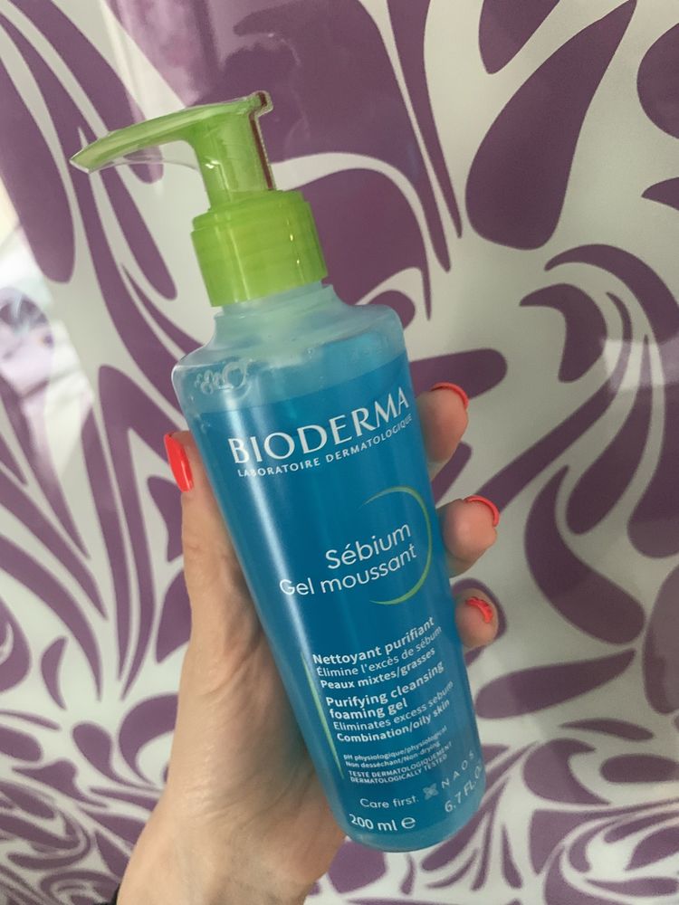 Гель для умывания Bioderma Sebium Gel Moussant 200мл.