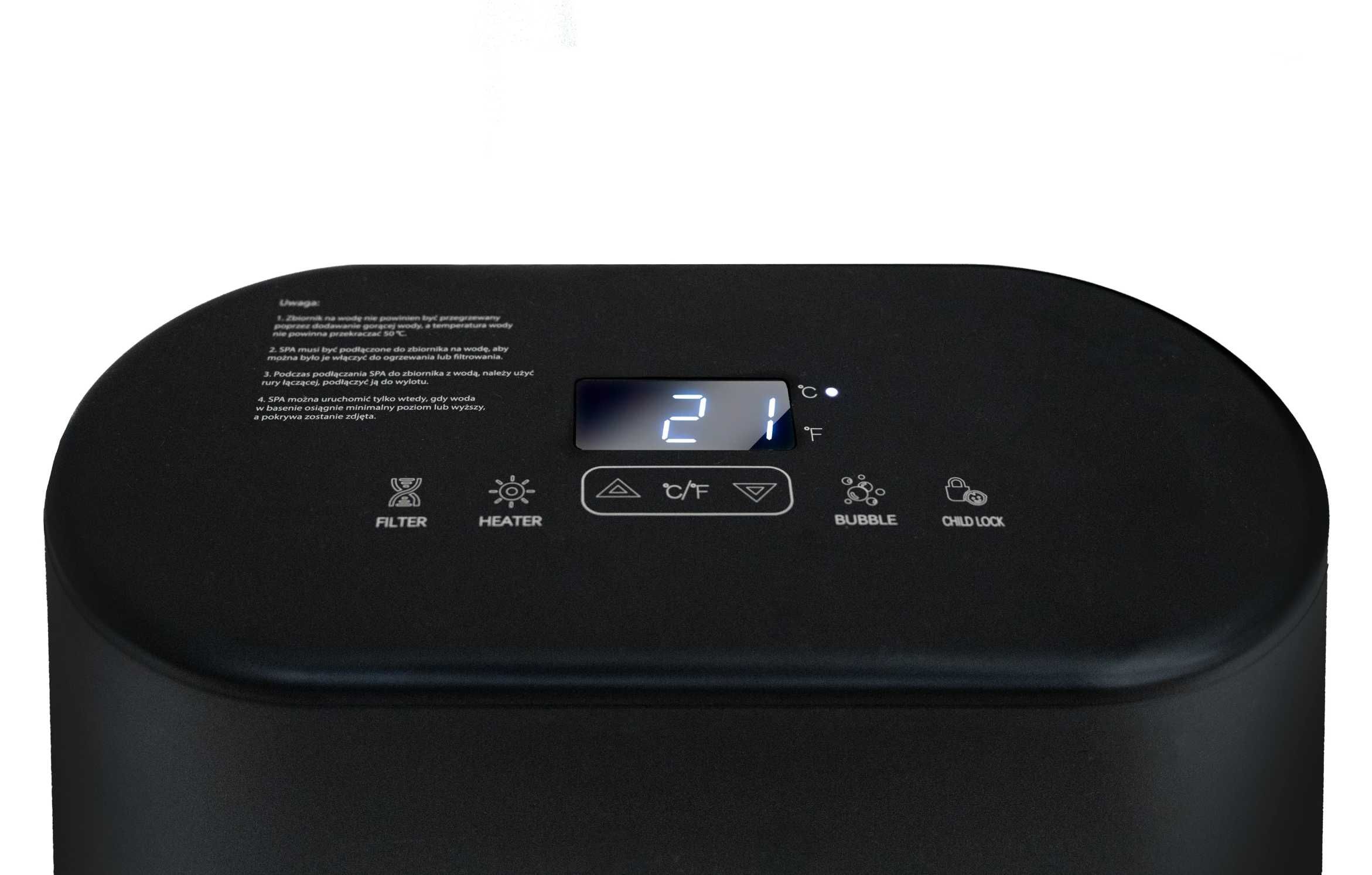 Jacuzzi Ogrodowe 196x66 z Hydromasażem i Kolorowym LED – Relaks w Domu