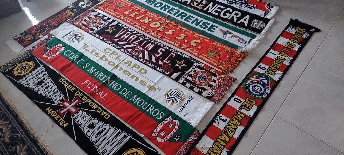 10 cachecois de futebol varios