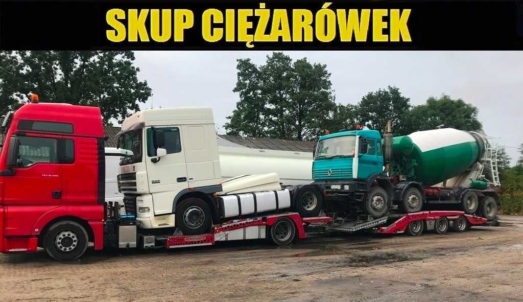 Skup aut ciężarowych, ciągniki siodłowe, wywrotki