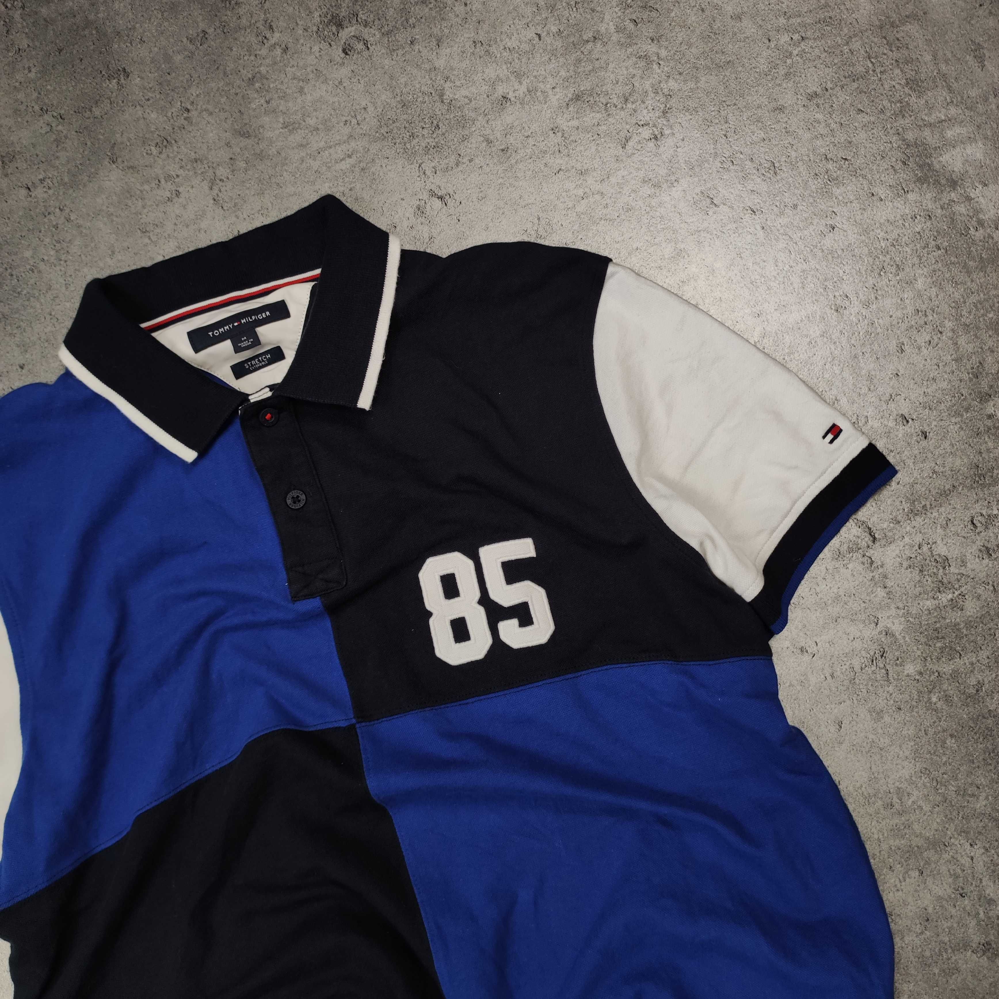 MĘSKA Koszulka Polo Elegancka Bawełna PREMIUM Tommy Hilfiger 85 Haft